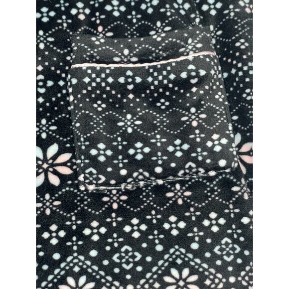 Laura Ashley Women's Pajama Set Size M Soft Fleece Fair Isle Cozy Cabin 2 Pc - Picture 4 of 14